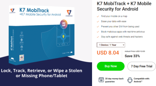 K7 MobiTrack + K7 Mobile Security