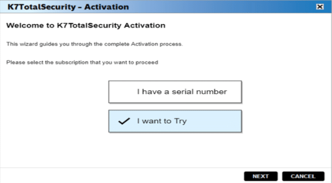 K7 Total Security Activation