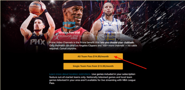 NBA league pass plans