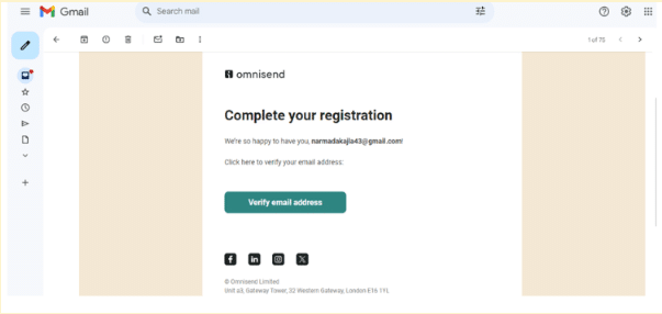 Omnisend email verification