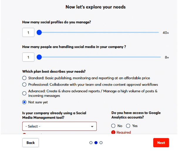 Select Agorapulse prompts & click next