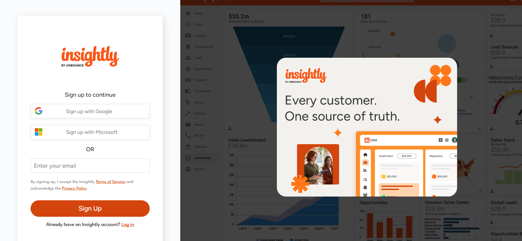 Sign Up Using Your Google or Microsoft Account