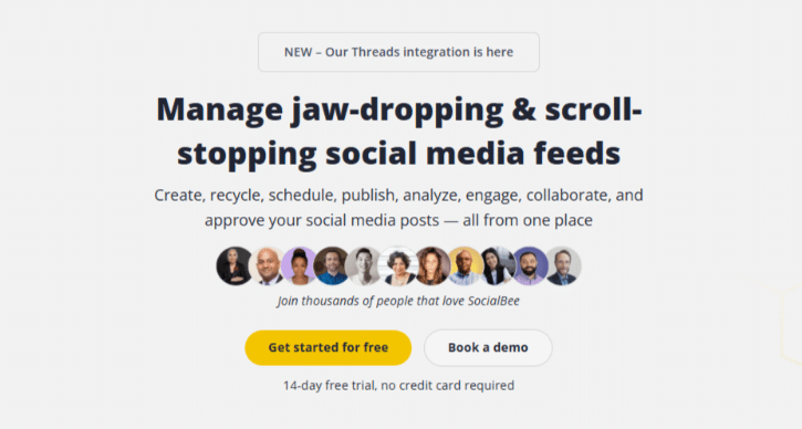 Socialbee Homepage