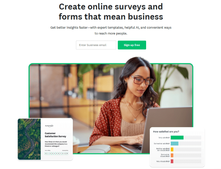 SurveyMonkey Homepage