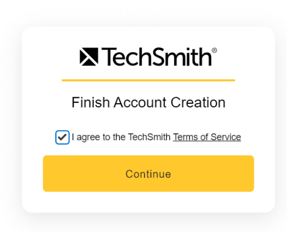 Techsmith agree terms and policy