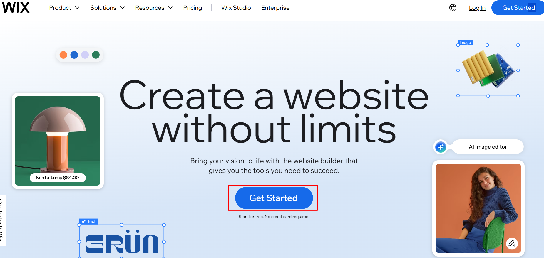 Wix Website Page