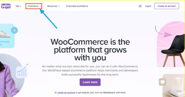 WooCommerce homepage