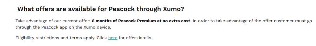 Xumo Device Purchase