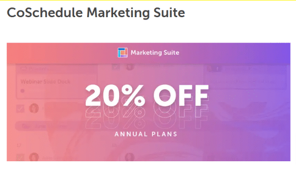 oscehdule marketing suite discount