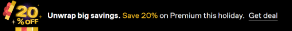 save 20% on Brilliant premium