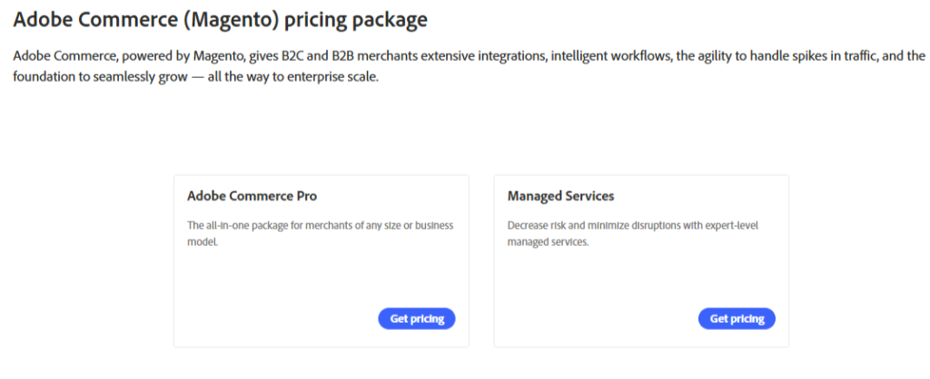 Adobe Commerce Product Pricing Plans