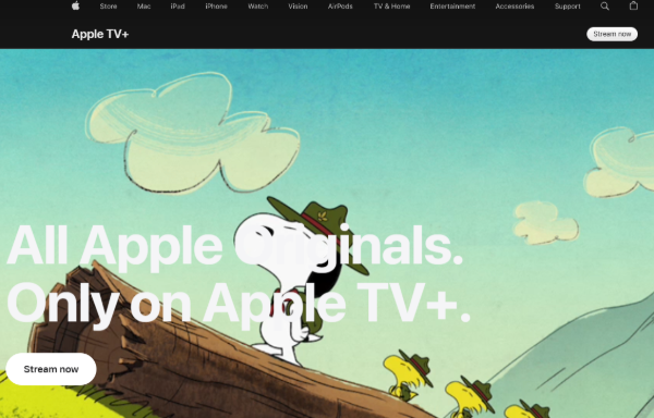 Apple TV+ website