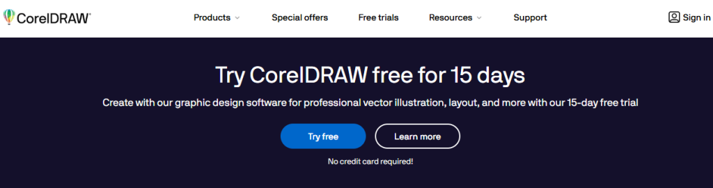 CorelDRAW Try Free