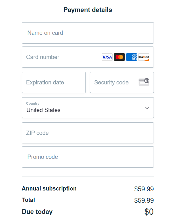 Enter Your Card Details