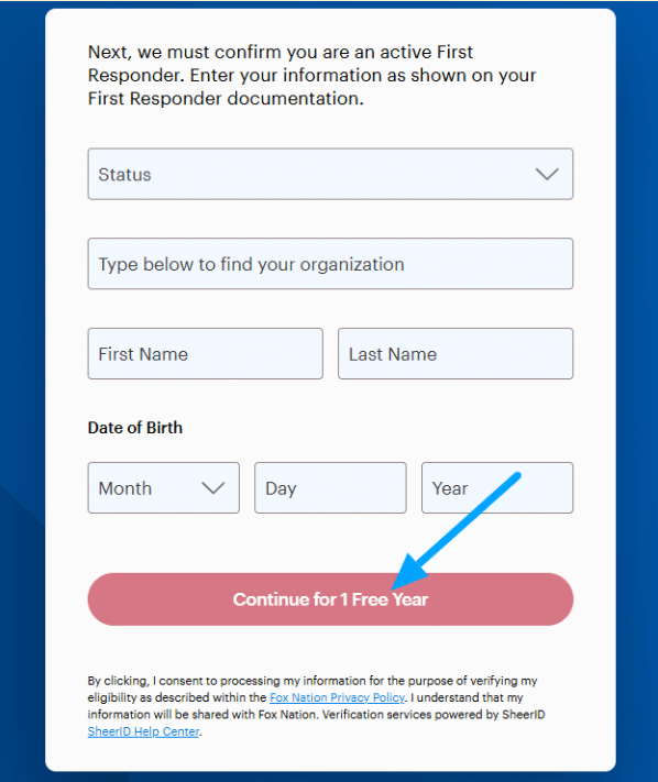 Fox Nationsign up details