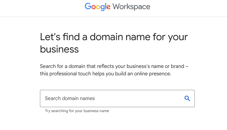 Google Workspace business domain