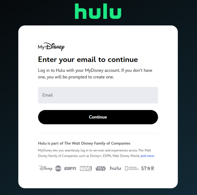 Hulu Log in