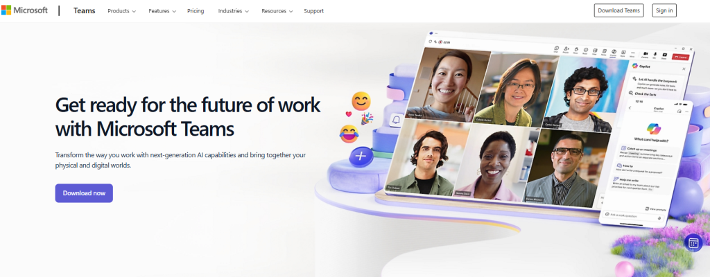 Microsoft Teams Homepage