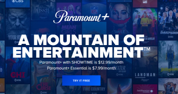 Paramount+ website