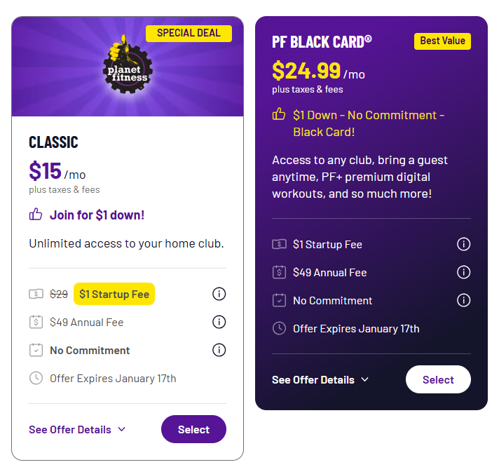 Planet Fitness Discount