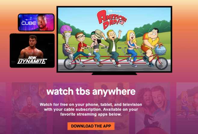 TBS App Homepage