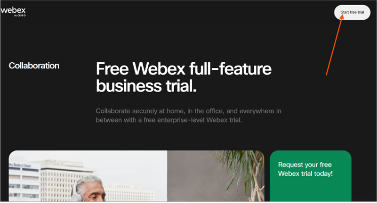 Webex full feature page