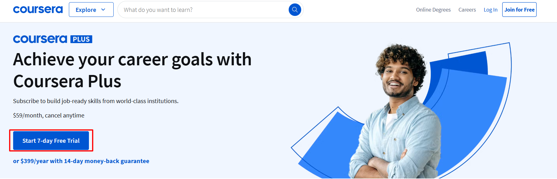 CLick On Start 7 day Free Trial