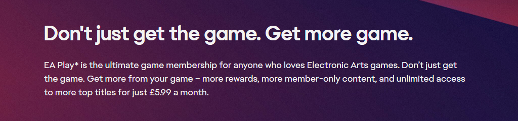 EA Play Member Benefits