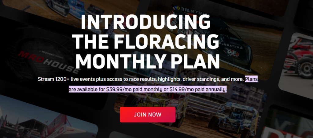 FloRacing Monthly Plans