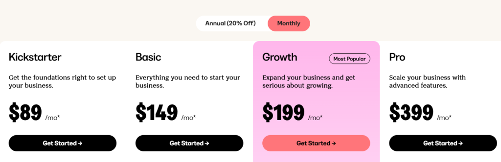 Kajabi Monthly Pricing Plans