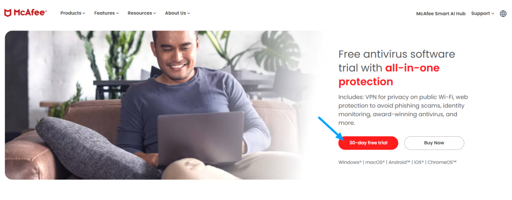 McAfee Antivirus Free Trial