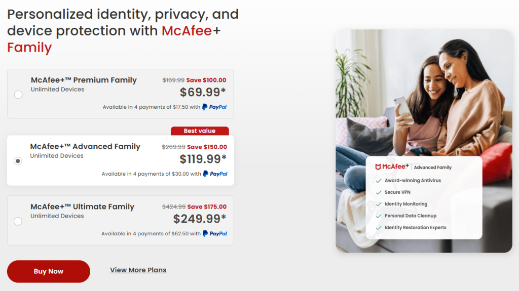 McAfee Family Discount