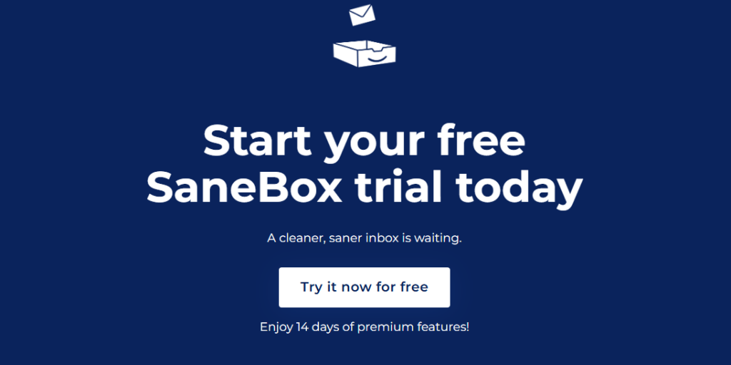 SaneBox Homepage