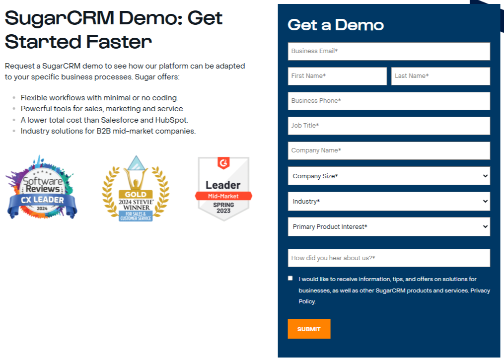 SugarCRM Software Demo