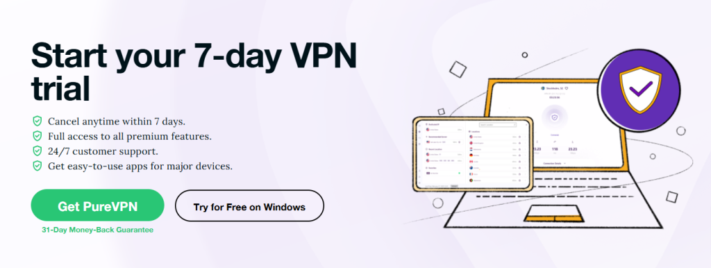 VPN Free Trial Page