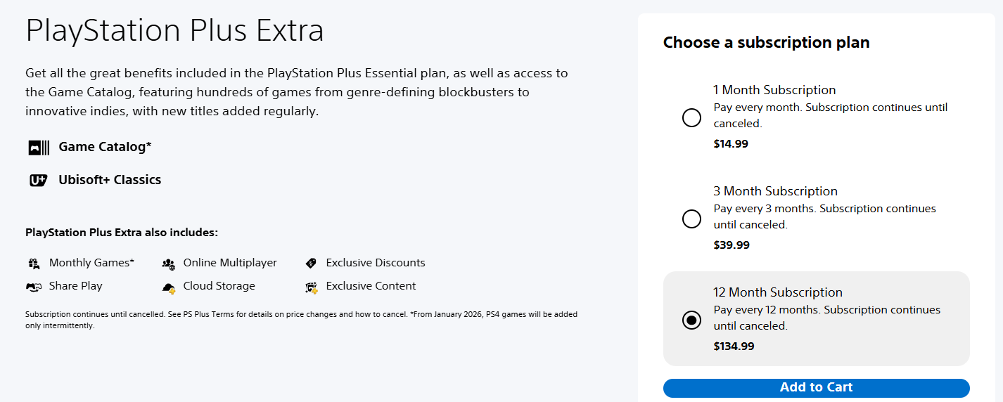 PlayStation plus extra