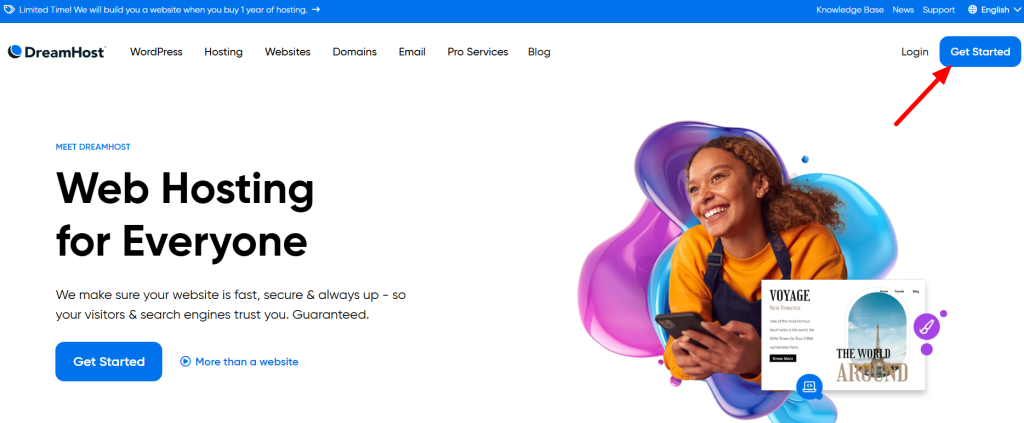 DreamHost Homepage
