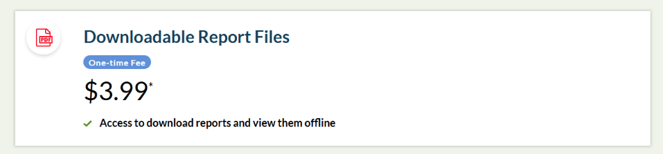 Intelius reports for offline access