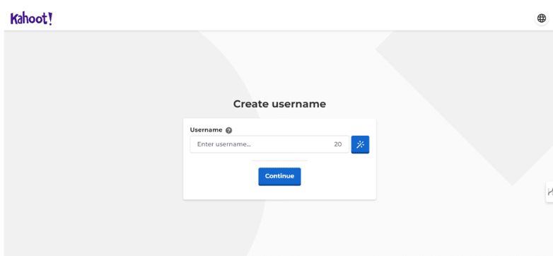 Kahoot Username Creation