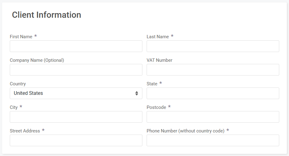 ScalaHosting Client Information