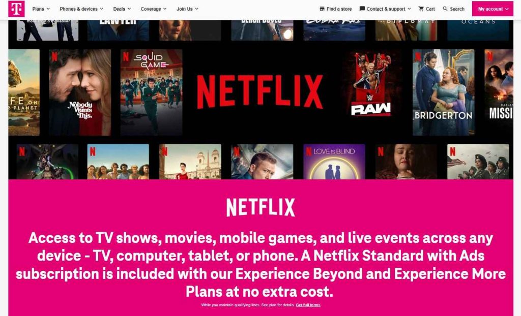 T-Mobile "Netflix On Us" Program