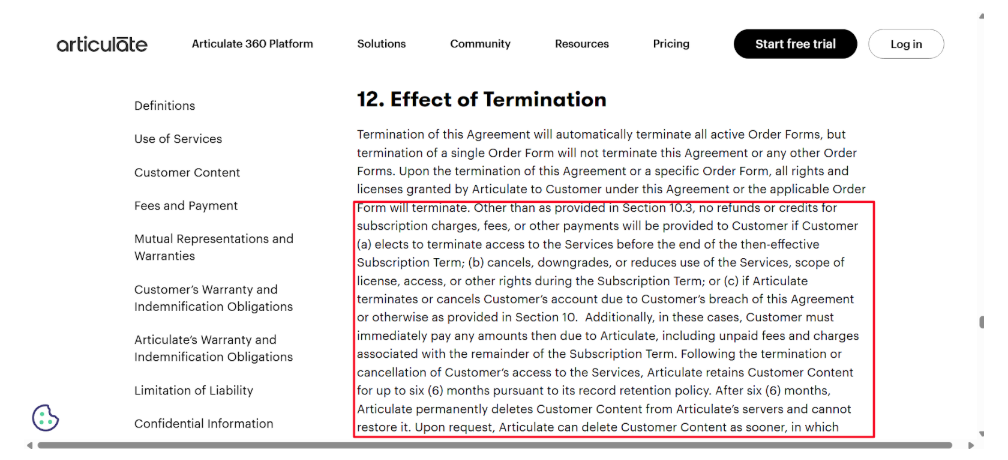 Articulate Refund