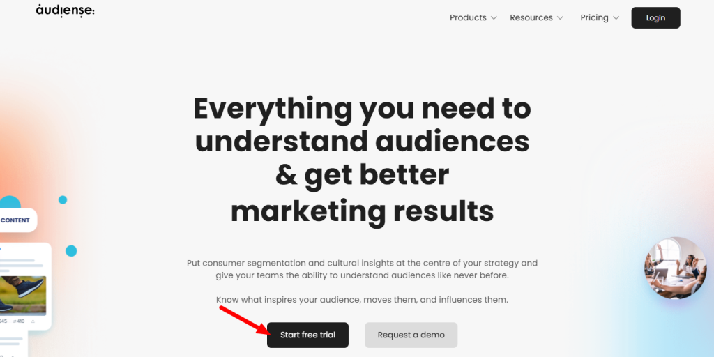 Audiense Homepage