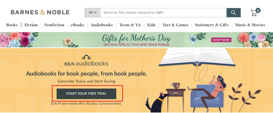 Barnes & Noble Website