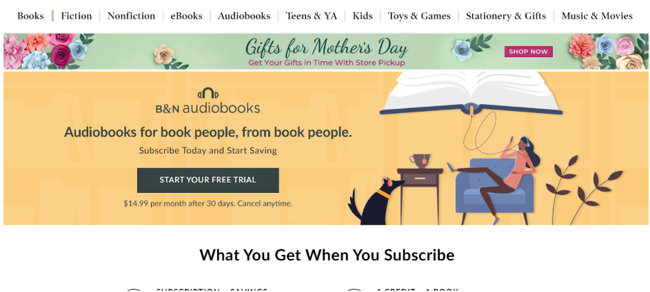 Barnes & Noble additional audiobooks