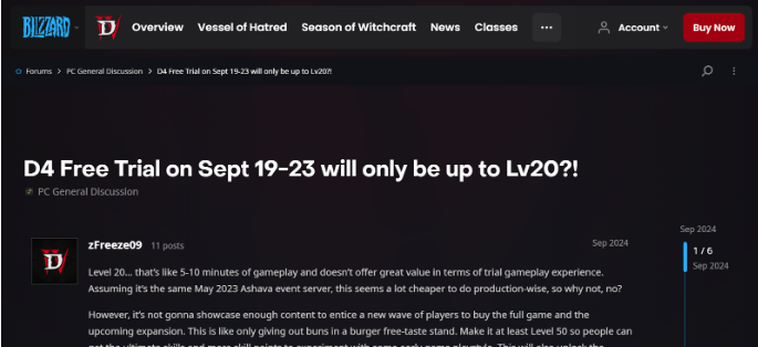 Blizzard Website