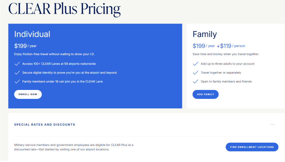 Clear Pricing & Plans