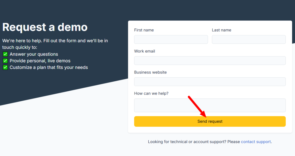 Clearscope Request Demo Page