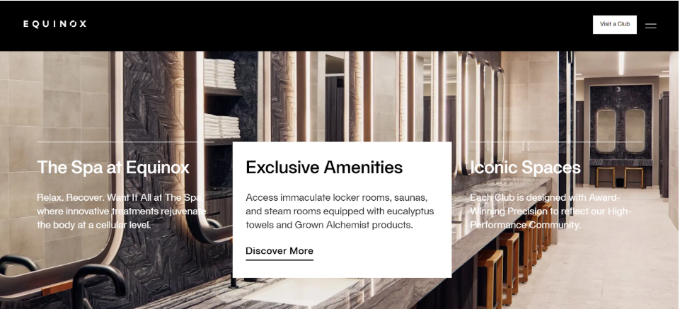 Equinox+ website Homepage