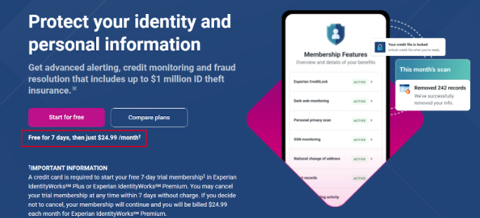 Experian Free Trial